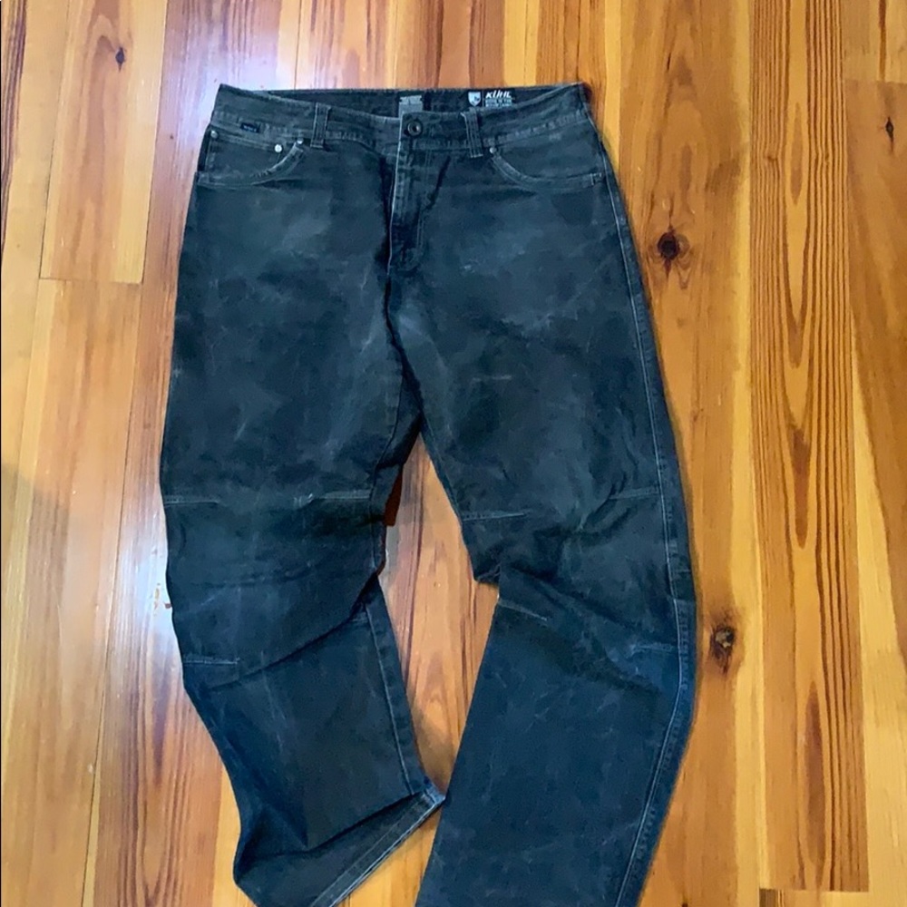 Men’s black acid wash Kuhl jeans